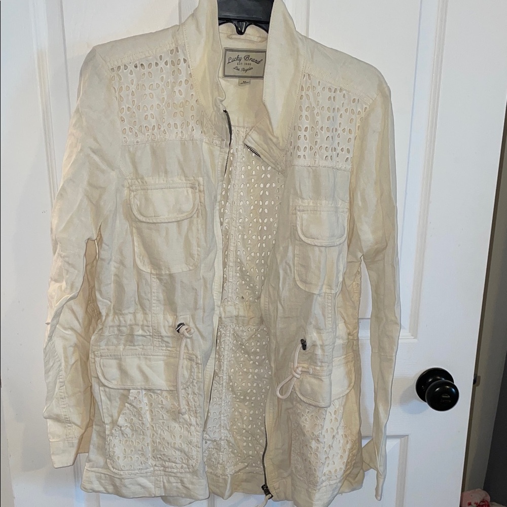 Lucky Brand Off-White Utility Jacket